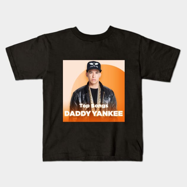 Daddy Yankee - Puerto Rican rapper, singer, songwriter, and actor Kids T-Shirt by Hilliard Shop